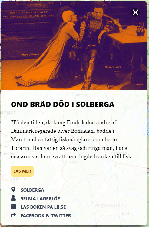 Inforutan "Ond bråd dör i Solberga"