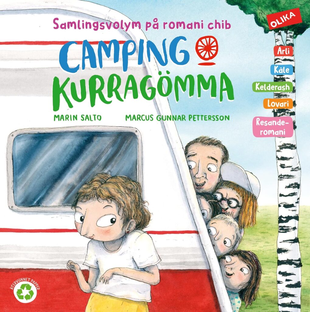 Bild på bokomlsaget till boken "Camping och Kurragömma" av Marin Salto. 